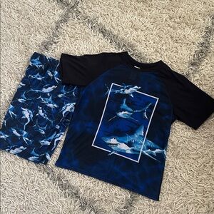 The Children’s Place Shark Pajama Set Blue